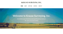 Desktop Screenshot of krausesurveying.com