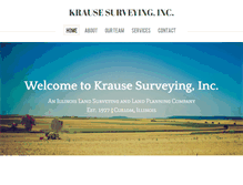 Tablet Screenshot of krausesurveying.com